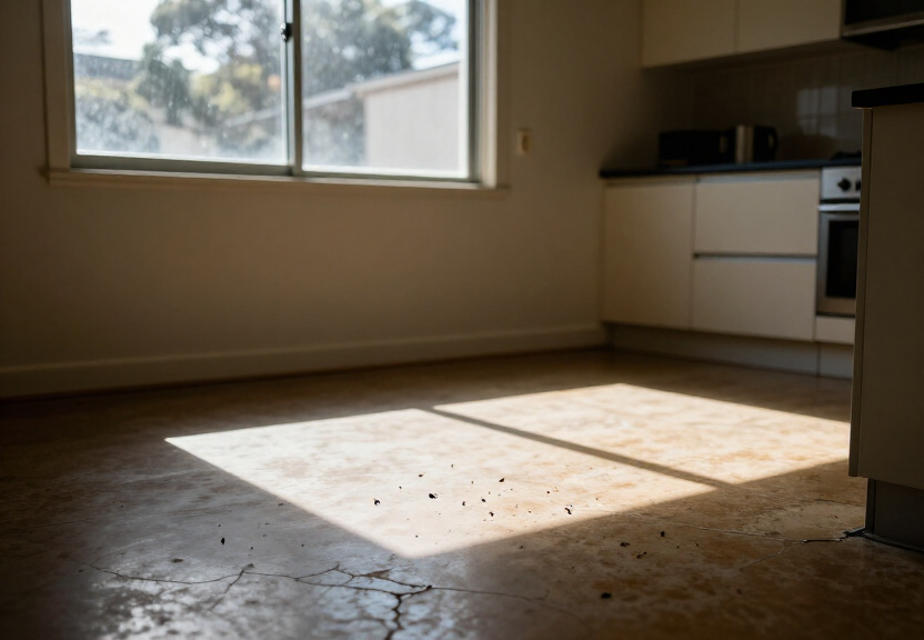 Ant trail along a Caringbah home’s outdoor patio